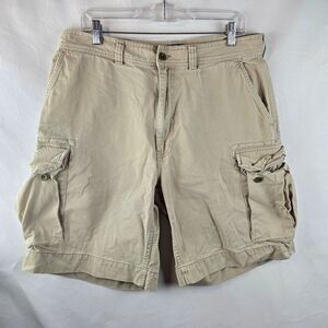 Polo Ralph Lauren Shorts Mens 35 Beige Cargo Utility Outdoor Military Vintage